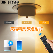 Tmall Elf spot light Smart downlight Adjustable angle embedded wall washer COB dimming led spot light Weevil light