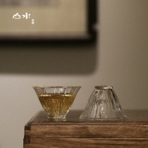 Furong petal Glass Petal Cup individual cup handmade high temperature resistant hot glass cup kung fu tea set Tea Cup