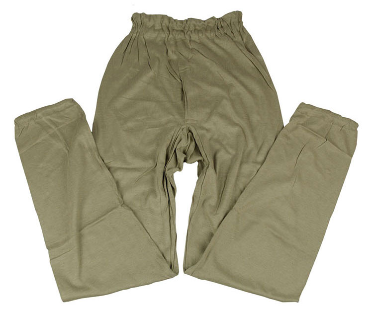 正品库存老式绿秋裤男士纯棉保暖裤针织长衬裤军绿色全棉秋裤加大