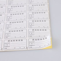 Insect Specimen Label Forestry Harmful Organism Collection Making Tool Butterfly Specimen Production Display Label