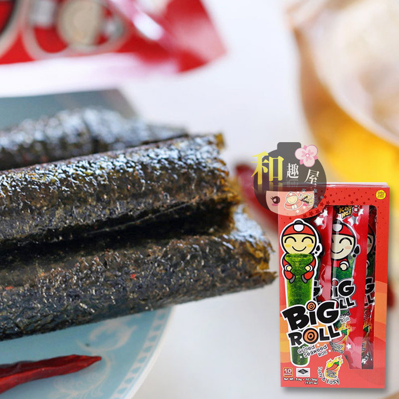 和趣屋泰国 小老板bigroll辛辣味紫菜海苔 康熙来了推荐 9袋188_7折