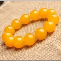 Golden frozen stone Golden frozen Shoushan Ishida Yellowstone Jade Buddha beads Bead string Bracelet Agarwood Buddha beads Hand string Huanghuali