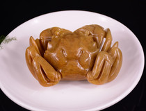 Shoushan stone field Huangshi natural boutique Shoushan stone decoration Manchu Banquet stone carving crab handle toy