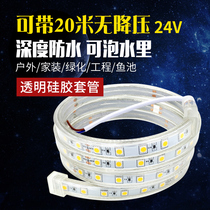led light strip 24v outdoor truck running water household fish tank light box project bright waterproof color change low pressure