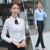 New collar-bearing shirt female long-sleeved professional body repair work clothes in spring 2022