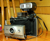 Organ machine camera flash tear pull flash SILVER SWIFTLET 100250 color photo paper POLAROID practical praise