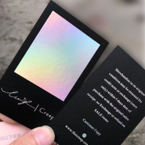 Professional new high-end business bump business card creative bronzing design custom greeting card laser hollow customization