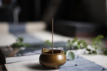 (Seven rhyme Guqin) copper incense burner pure copper small portable incense burner suitable for taxiang line incense
