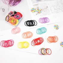 Korean fine rubber band Girls childrens hair circle Small baby tie hair small tweeted rubber band does not hurt hair elasticity is good