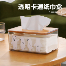 Tissue box creative high-end light luxury napkin drawing paper box Nordic ins style cute home living room simple paper box