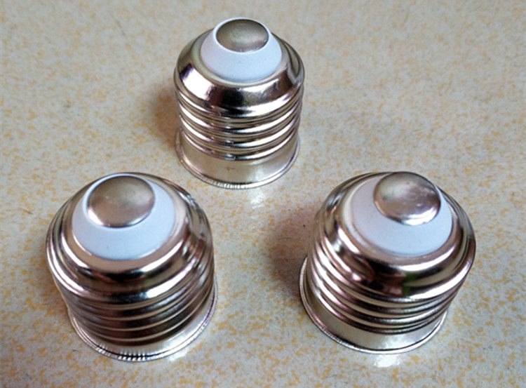 e27b22e14铁镀镍免焊灯头led节能灯白炽灯螺口卡口灯口灯具配件