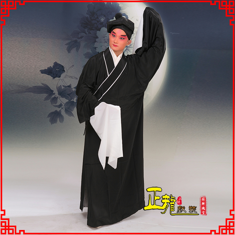 Zhenglong costume pleat suxiaosheng clothing Beijing opera costume costume male sudao robe sushusheng family ding laosheng