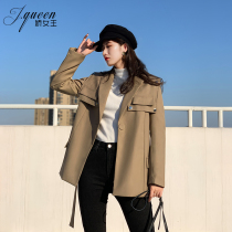 Small suit jacket womens clothing 2022 new Korean version Innilent wind clothes small crowd design sensation pop lace spring and autumn Western clothes