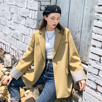 Net red small suit jacket woman 2022 new Korean version retro superior sense temperamental loose over sleeves Leisure West Suit Tide