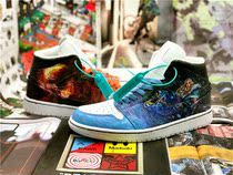 Personality guest-made hand-painted sneakers custom DOTA change of color graffiti DIY (without shoes