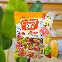 Russian imported ROSHEN like honey bee fudge juice sandwich gummy mixed snack burst pulp