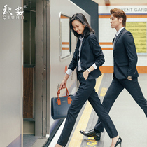 Professional wear small suit suit Mens and womens fashion temperament business formal suit College students work overalls