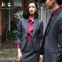 Mens and womens 2021 spring and summer new business suit Womens business formal suit Hotel tooling sales overalls
