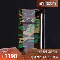Japan French Dupont minijet Windproof Lighter Out of print camouflage camouflage Army green 10087