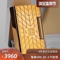 New Givenchy Givenchy high-end business Lighter Atmospheric gold brick engraving LOGO g43
