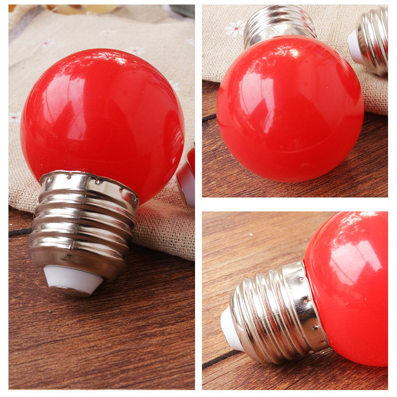 led灯泡3w红色小灯泡 神龛灯佛灯彩泡 吸顶灯炮 筒灯炮 球炮 佛龛