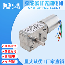 Factory direct GW4632BLDC2838 worm gear brushless gear motor square gear large torque