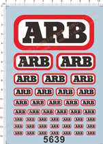 Car model advertising sponsor (Universal logo of various proportions) dedicated water sticker (5639)