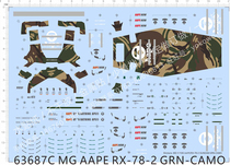 Gundam MG Gundam RX-78-2 Original Gundam (AAPE) Special Water Patch (63687C)