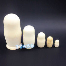 () Five layers of vegan white embryograffiti Russian Birthday Gift Wooden Craft Gift Toy