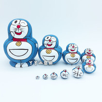 (New Pint Price) 10 layers of Doraemon A Dream Russian set Wooden Toy Craft Gift customization