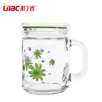Lilac glass Office cup Fashion cup Drinking cup Gift cup Tea cup thickened glass