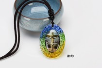 Glazed bitter like cross pendant necklace religious supplies height 4 1 cm