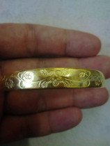 Plum Blossom Half Bead Brass Bracelet Opening Bracelet