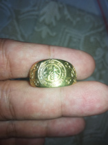 Brass forword with a ring in the ring.