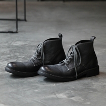 European and American thick-bottomed old Martin boots mens autumn and winter retro trend casual overwear shoes lace-up in the trend mens boots