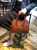 Lady Genuine Leather Handbag Single Shoulder Skew Satchel Bag Casual Fashion Light Lavish Autumn Winter Small Crowdsourced Design Minimalist Backpack