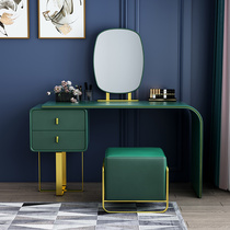 Italian extremely simple dresser combination set Light luxury ins wind bedroom Modern Nordic storage cabinet One-piece table mirror