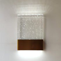 Creative LED modern minimalist vapor bubble crystal wall lamp bedside lamp background wall lamp living room wall lamp