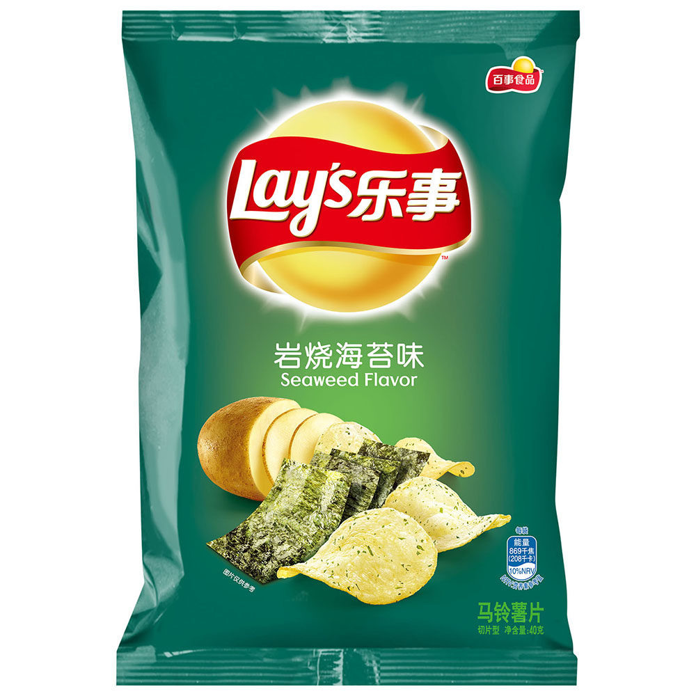 【天猫超市】百事食品 乐事岩烧海苔味40g 新旧包装随机发货