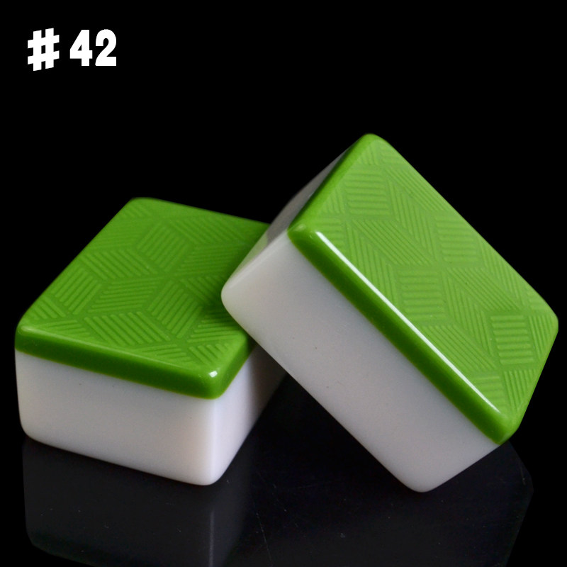 38 40 42#号家用大号手搓麻将 环保密胺麻将牌 麻将配手提袋【产品