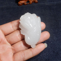 Dialect and Tian Jade special offer only 98 yuan Xinjiang white silk jade Qiaicai pendant cabbage pendant P
