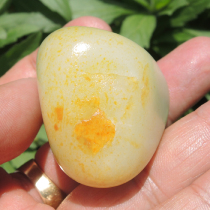 Dialect first hand and Tian Jade sheep fat jade special large leakage rare famous gold silver seed material play material F