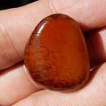 Dialect Boutique Magnified with Rare Yellow Title Character Native Red Qin Peel Yellow Jade Seed Stock Raw Stone Playstuff F