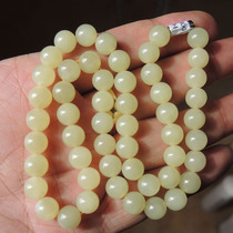 Dialect Hetian Jade special only needs 800 yuan boutique and final material chicken oil yellow original 8mm exquisite necklace A