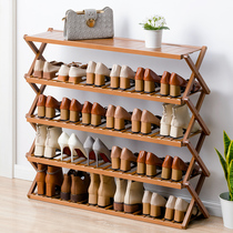 simple folding shoe rack household small size shoe cabinet storage artifact dorm multi-story dust-proof rack