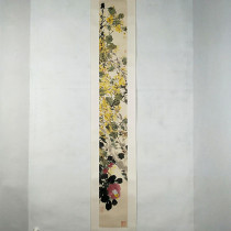 Baiyun uses Xuanhe ink to create flower and bird paintings