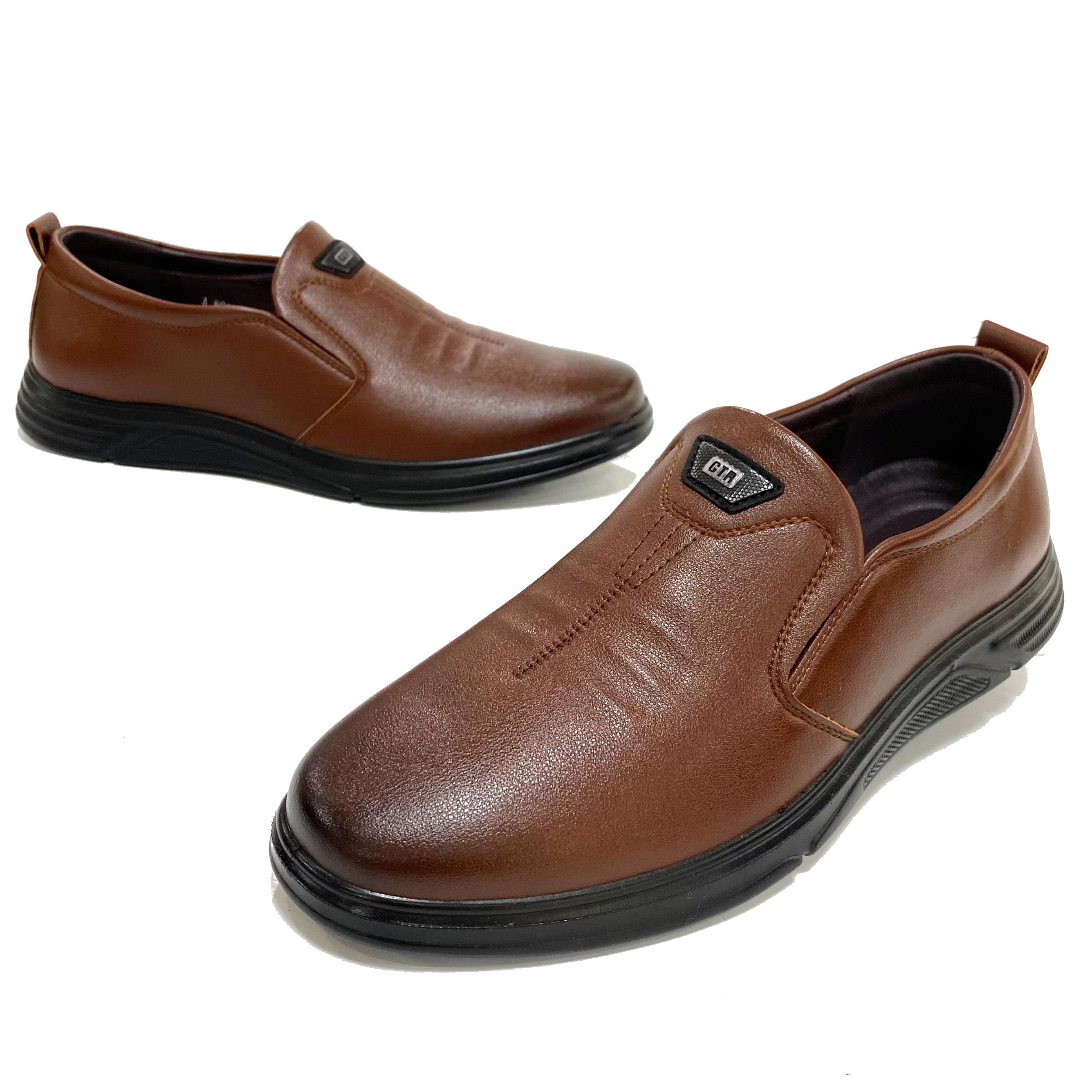 老爷车男皮鞋温州黑色工作鞋舒适防滑防臭一脚蹬商务厨房休闲皮鞋