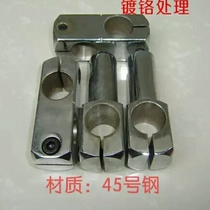Optical axis cross fixing clip double hole universal bracket connector strut rotating 360 degree type connecting block steel pipe head