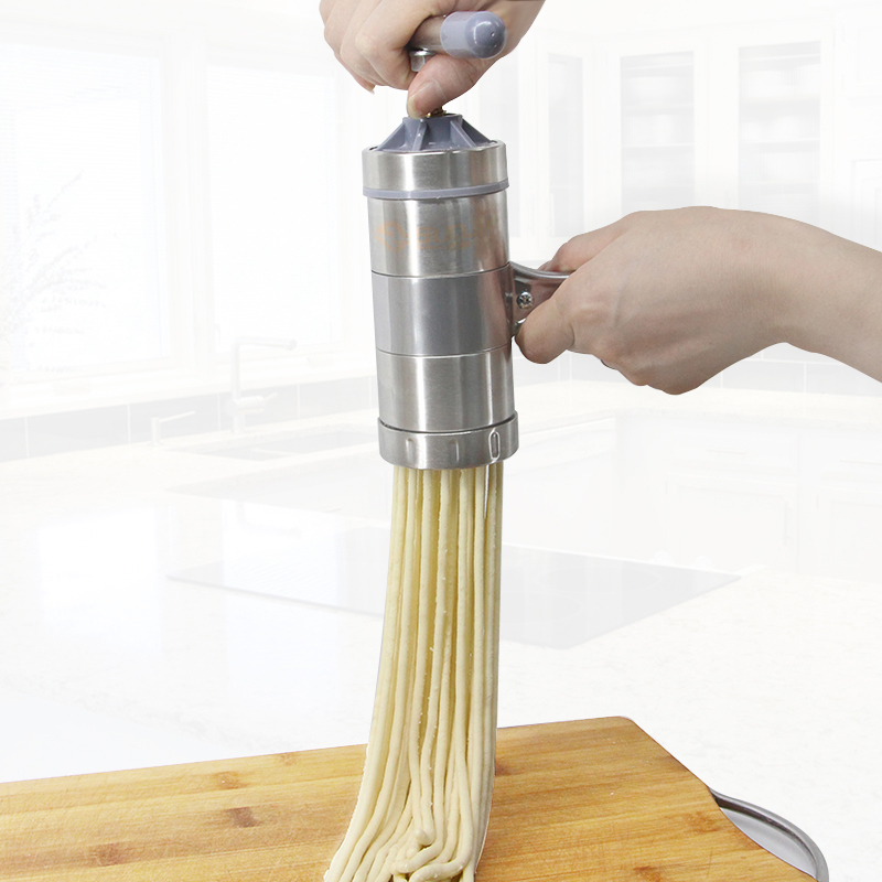 面条机 压面机家用手动小型商用不锈钢一体机手工拧手摇压饸饹机