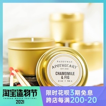 PaddyWax European imported indoor fragrance essential oil Bedroom home sleep scented candle small tin travel pack